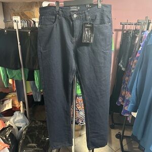 Denim&Co Men's Navy Slim Straight Pants